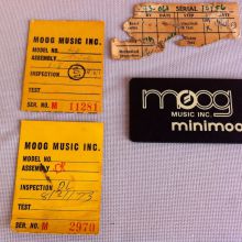 Nº de serie Minimoogs