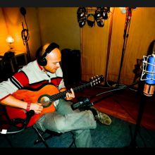 Grabando guitarra