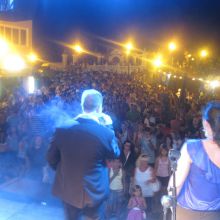 desde el escenario...