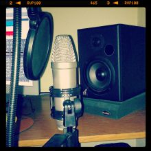 Micrófono, monitor