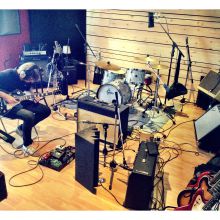 grabando guitarras