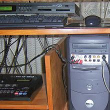Modulo de sonido, secuenciador, PC y tarjeta de sonido
