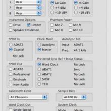 Fireface 800-Settings