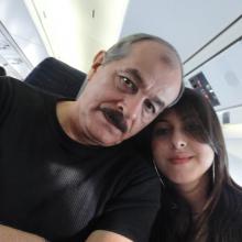 Con Paulita en el avión rumbo a Aguadas 11-08-11