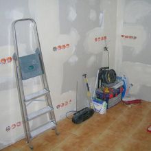 Pre-estudio 2. Con el pladur puesto y la lana de roca