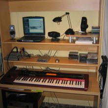 Vista central de mi modesto Home estudio.