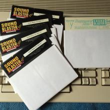 Discos de instalación de Sound Blaster Pro y Voyetra Sequencer Plus