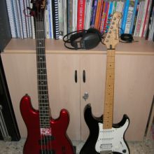 Bajo y guitarra
