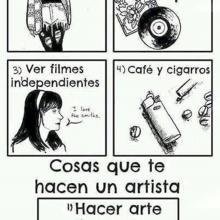 Mito del artista pose