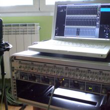 Macbook, Audient ASP008, Fireface 800, AT4033