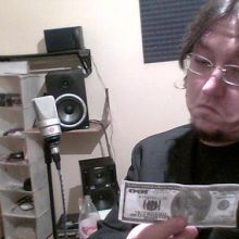 Microfono, monitores y Barny