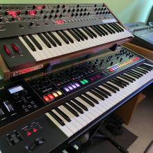 Sequential prophet 6, roland jupiter x