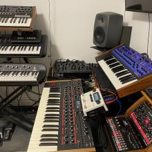 Synths & effects studio side