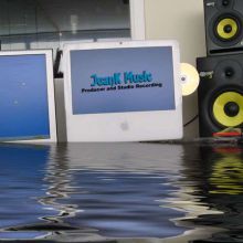 Under water