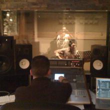 Yo grabando guitarras