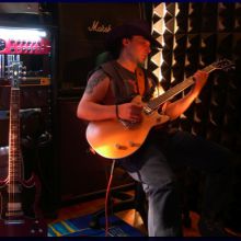 Practicando en el studio