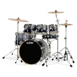 Pacific Drums Pacific Drum X7 Silver to Black Sparkle Fade