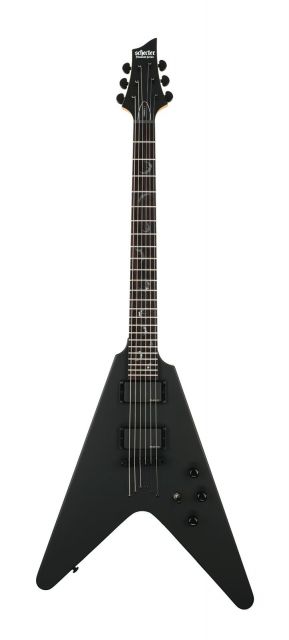 Schecter V-1 CUSTOM SATIN BLACK
