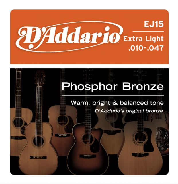 D'Addario EJ15 - Phosphor Bronze Extra Light [10-47]