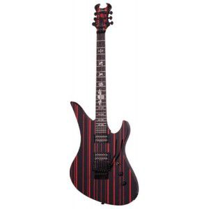 Schecter SYNYSTER GATES CUSTOM LIMITED RED WITH RED STRIPES