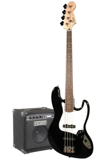 Squier Affinity J-Bass & Rumble 15 Amp - Black