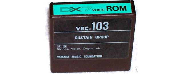 Yamaha DX7 Voice ROM VRC-103 Data Cartridge : Opiniones y precios |  Hispasonic