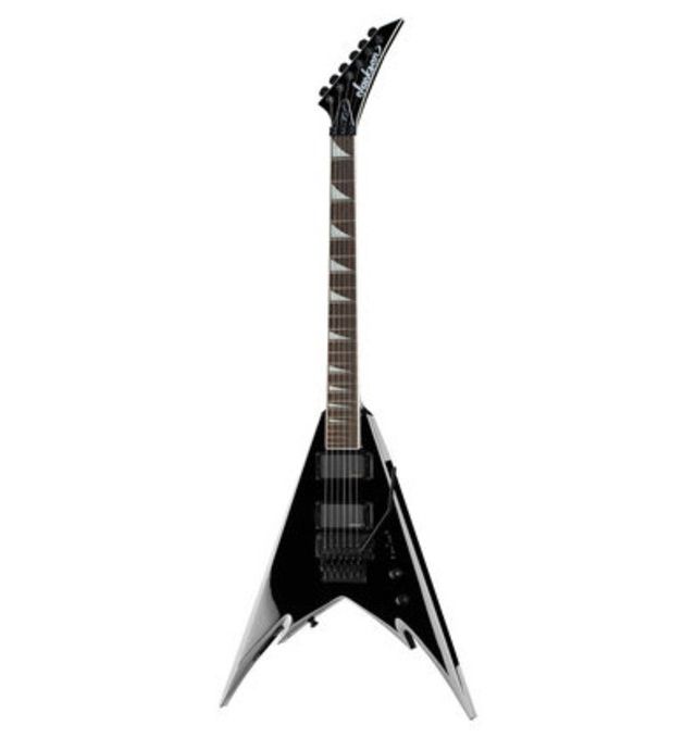 Jackson Phil Demmel Demmelition King V Black Silver Bevels