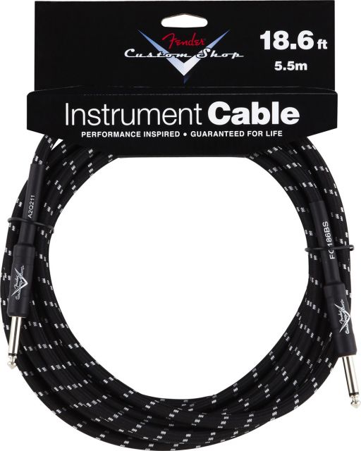 Fender Cable Custom Shop Performance Series, 18.6', Black Tweed