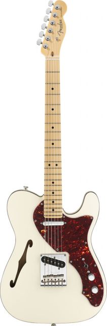 Fender Modern Telecaster Thinline Olympic White