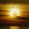 The sun is getting dark