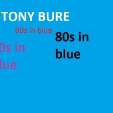 80s In blue
