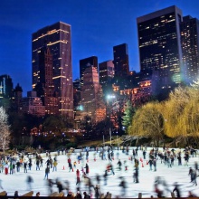 Skating in Central Park