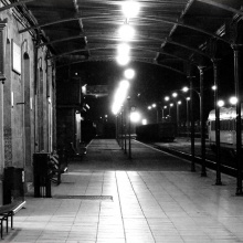 En la estación